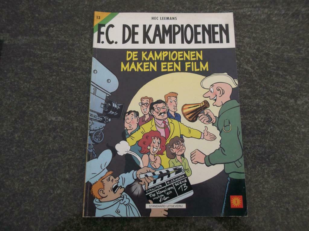 Strip FC De Kampioenen - De Kampioenen maken een film, Boeken, Gelezen, Eén stripboek, Hec Leemans, Ophalen of Verzenden