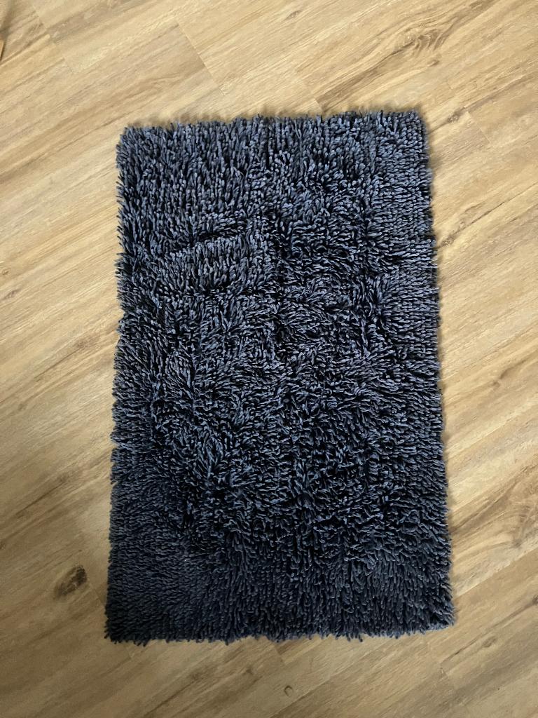 Donkerblauwe badmat, Huis en Inrichting, Ophalen, Gebruikt, Badmat