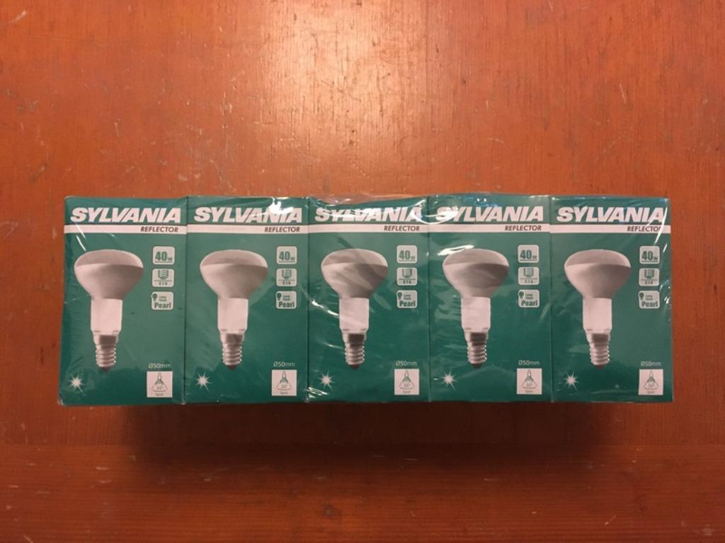 10 ampoules / spots E14 Sylvania Reflector 40W, Maison & Meubles, Lampes | Spots, Neuf, Enlèvement ou Envoi
