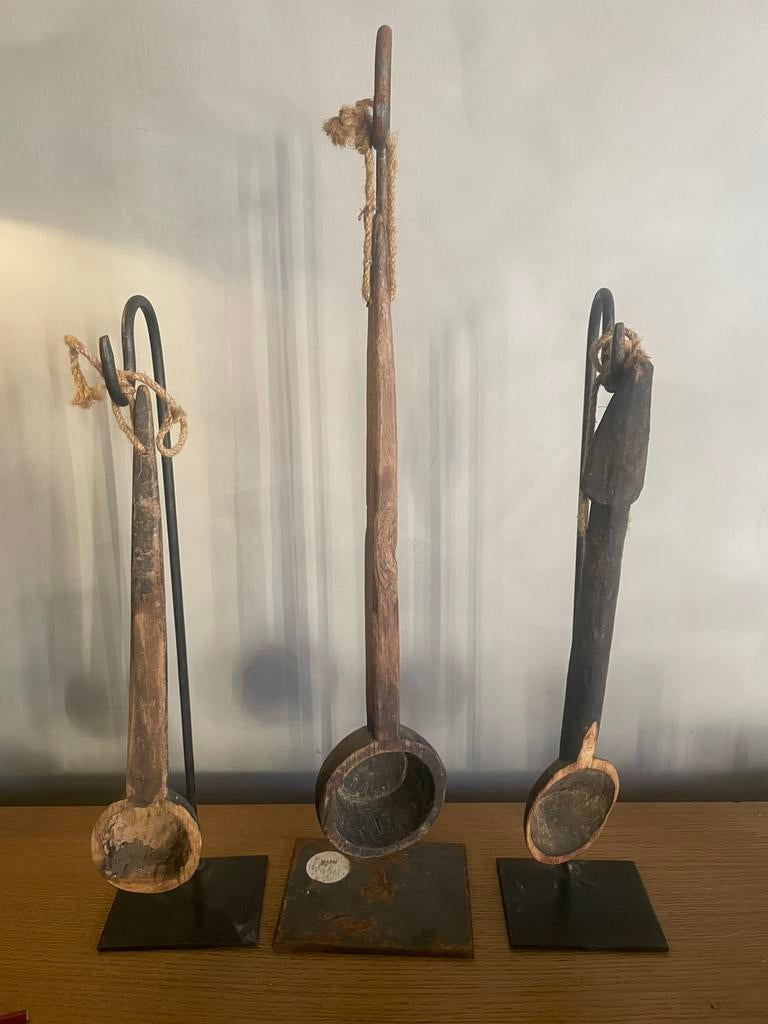 Houten lepels met of zonder statief, Ophalen of Verzenden