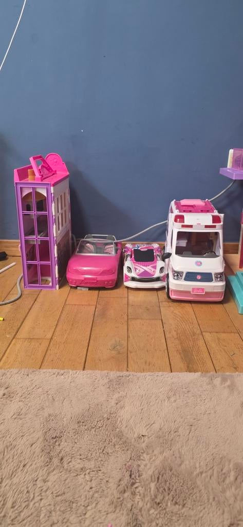 Barbiehuis, Kinderen en Baby's, Speelgoed | Poppenhuizen, Ophalen, Gebruikt, Poppenhuis