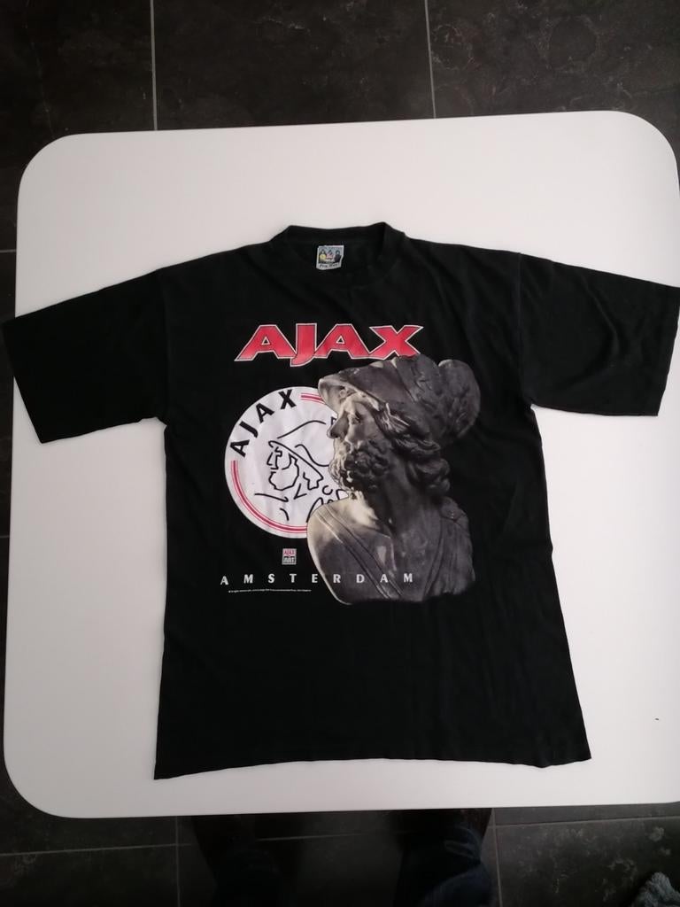 T-shirt Ajax Amsterdam vintage des années 90 grand, Enlèvement ou Envoi, Comme neuf, Maillot