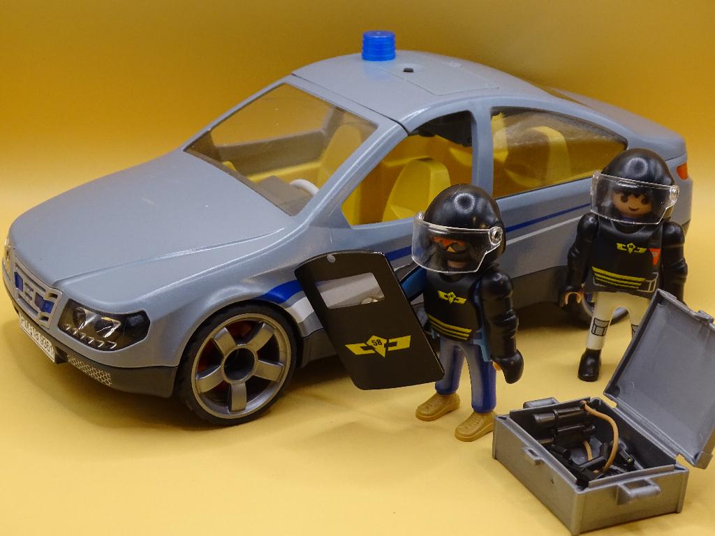Playmobil anonieme politieauto, Ophalen of Verzenden, Gebruikt, Complete set