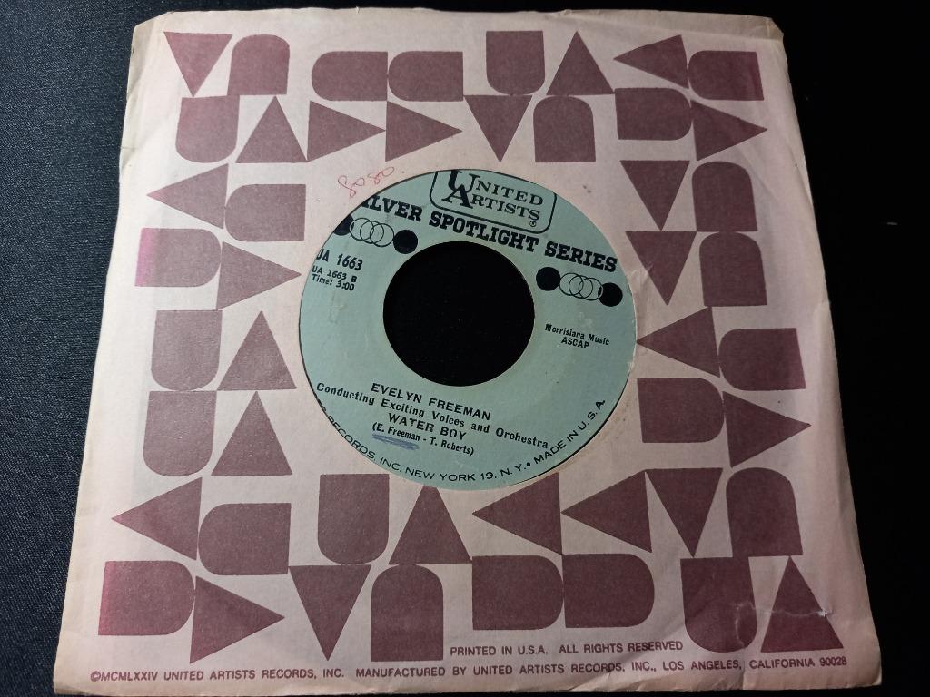 Evelyn Freeman ‎– Water Boy " Popcorn  Rhythm & Blues ", Gebruikt, 7 inch, Single, Ophalen of Verzenden