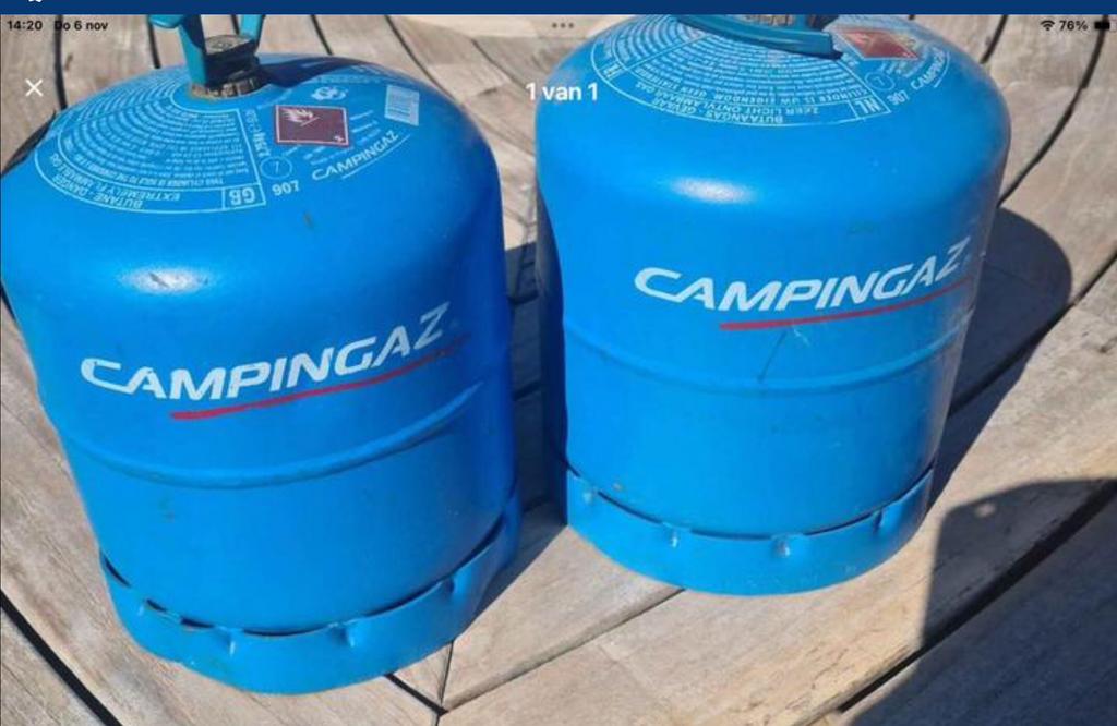 Camping gasfles, Caravans en Kamperen, Ophalen, Gebruikt