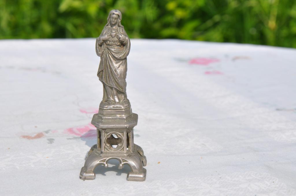 vierge au sacre coeur sur socle en metal, Enlèvement ou Envoi
