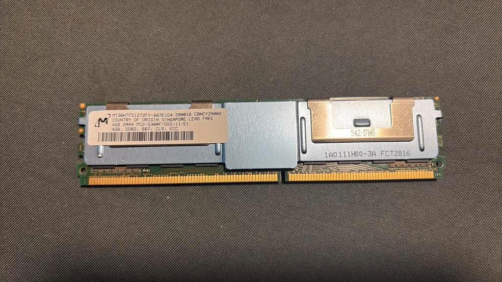 Barrettes memoire DDR2 4Gb ECC, Computers en Software, RAM geheugen, Ophalen of Verzenden, Zo goed als nieuw, DDR2