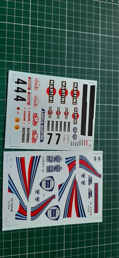 Stikkers Lancia Delta S 4 Martini Toivons 1/24, Enlèvement ou Envoi, Neuf