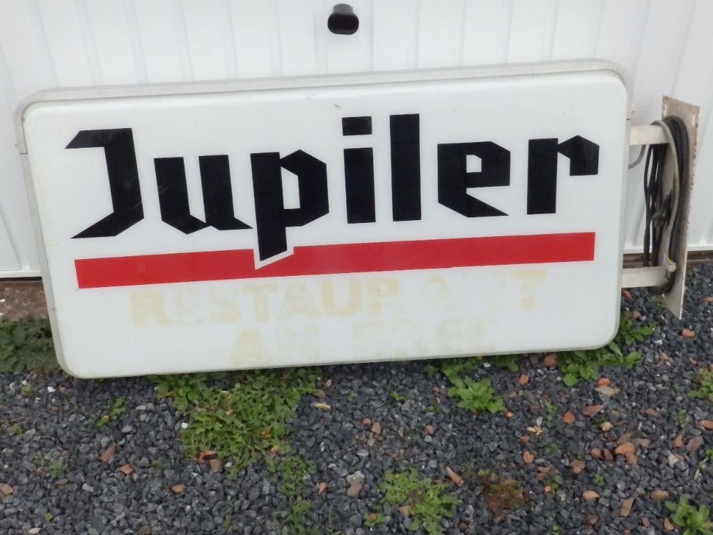 Jupiler verlicht reclamebord, Verzamelen, Ophalen, Gebruikt, Reclamebord
