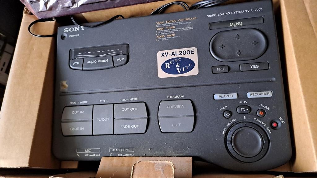 SONY video audio mengpaneel edit machine, Ophalen