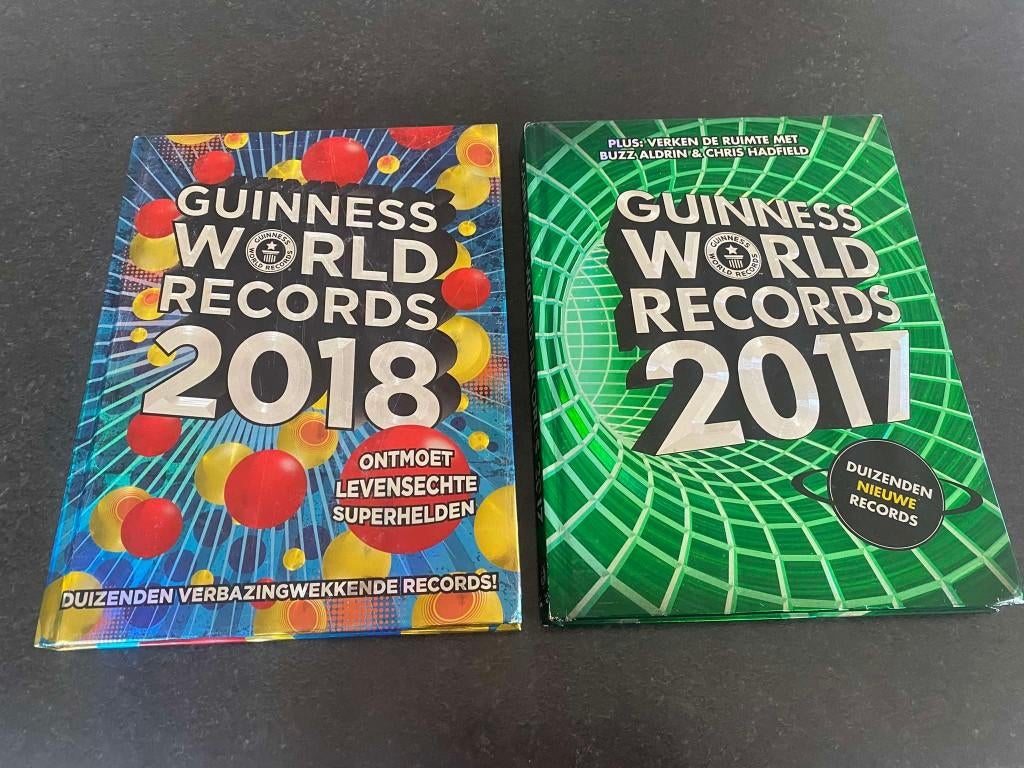 2 boeken - Guinness world record - 2017 / 2018, Enlèvement ou Envoi, Comme neuf, Général, Tome à part