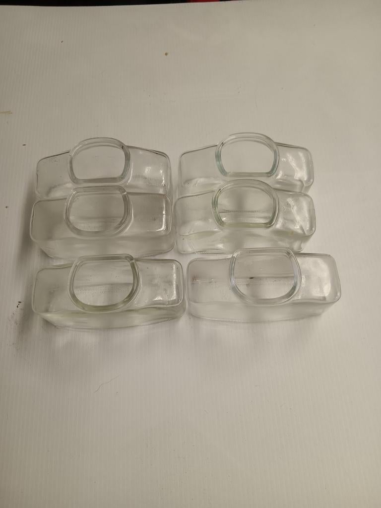 Glazen drinkbakken ., Dieren en Toebehoren, Ophalen, Zo goed als nieuw