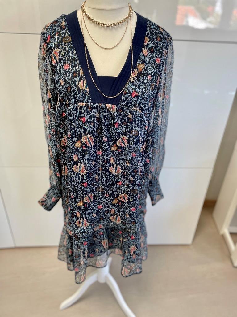 Blauw kleedje IKKS women - maat 42, IKKS, Maat 42/44 (L), Zo goed als nieuw, Boven de knie