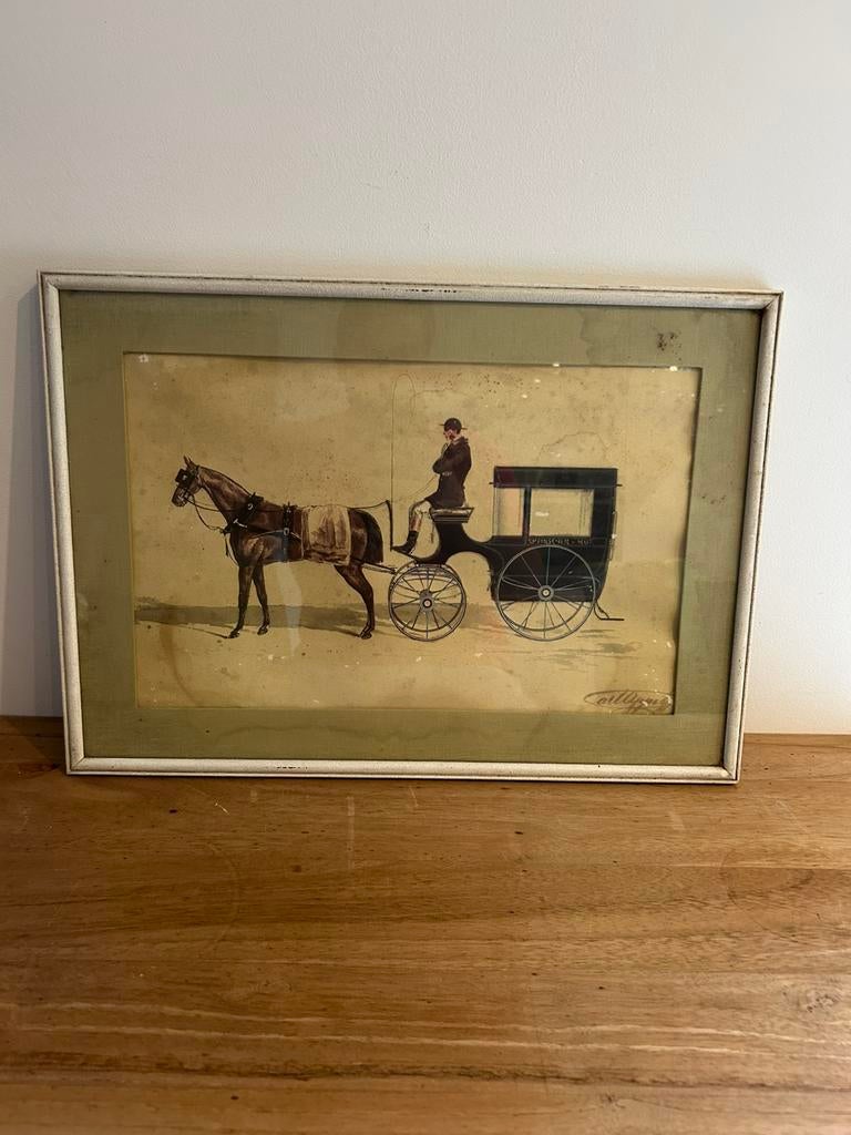 Ancien tableau peinture 48/35cm, Ophalen