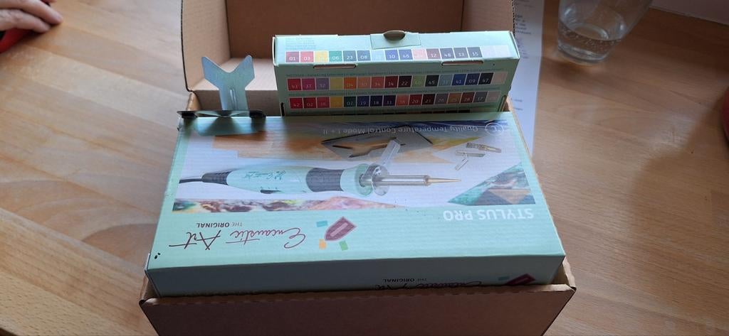 Wasschilderen/ strijkijzer + stylus pen was, Ophalen