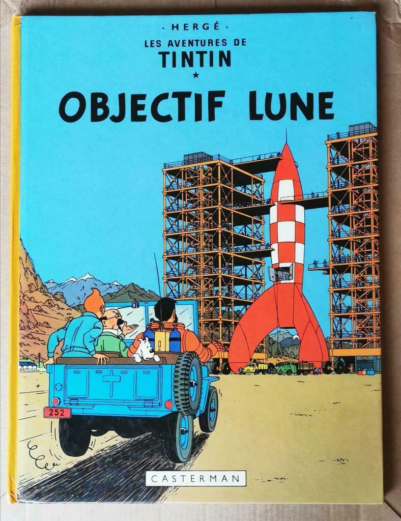 Les Aventures de Tintin : Objectif Lune - C6 - 1983/1984, Eén stripboek, Ophalen of Verzenden, Zo goed als nieuw, Hergé