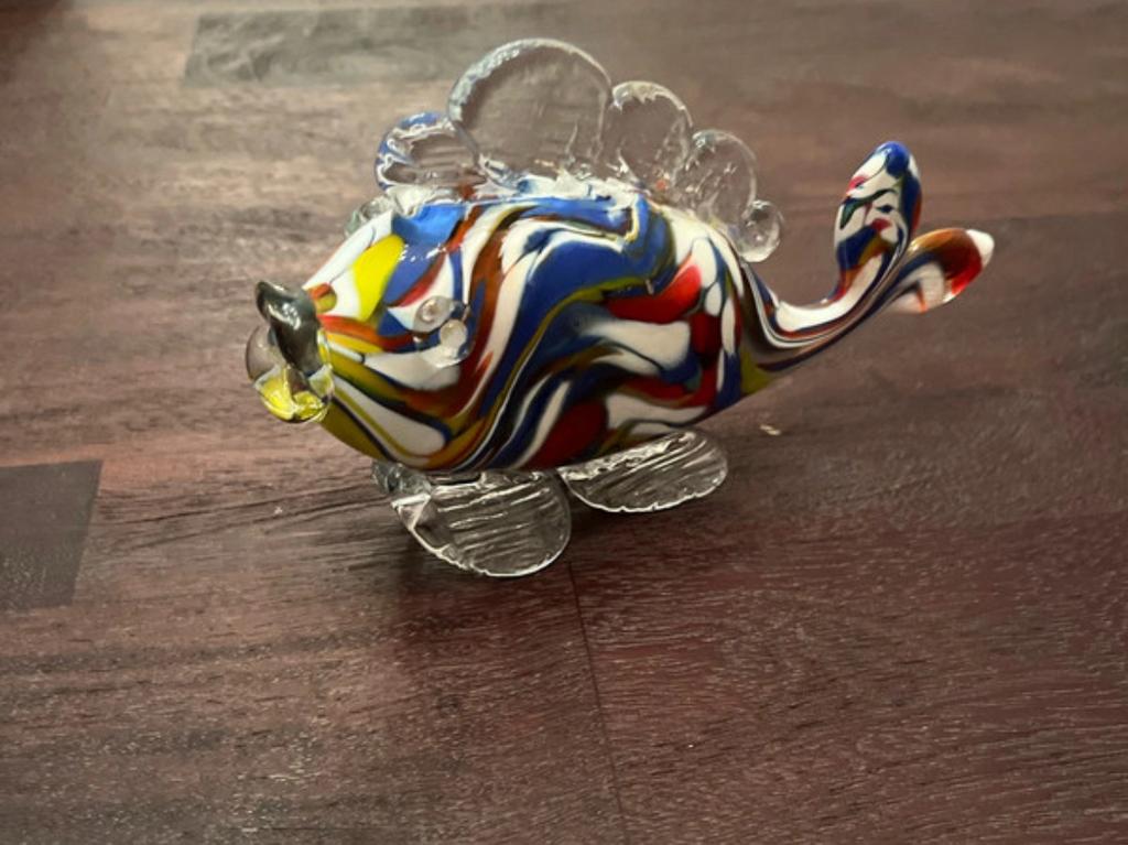 Poisson en verre Murano, Ophalen
