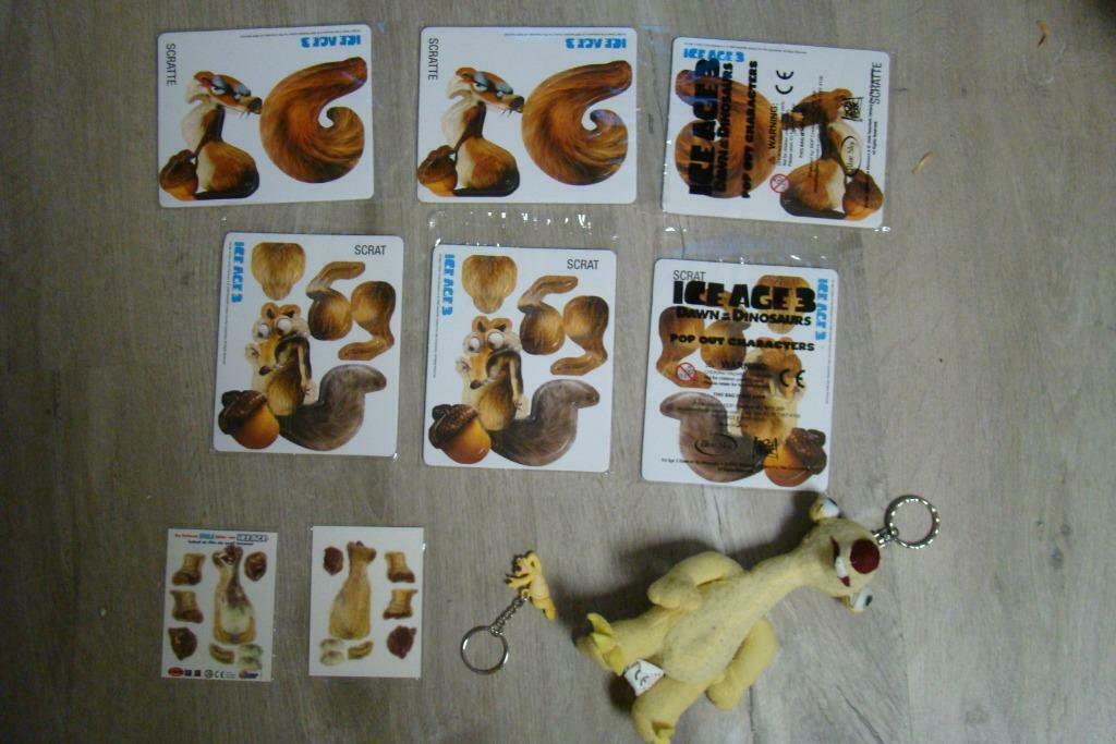 ice age sleutelhanger Sid 16cm +3,5cm +vouwfiguren, Enlèvement ou Envoi