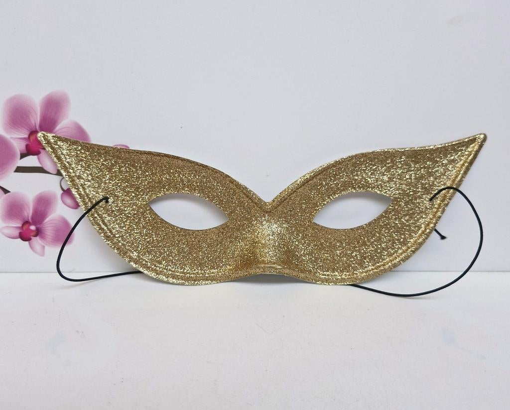 💛 Goud Glitter Oogmasker ✨️, Kleding | Dames, Carnavalskleding en Feestkleding, Zo goed als nieuw, Accessoires, Ophalen of Verzenden