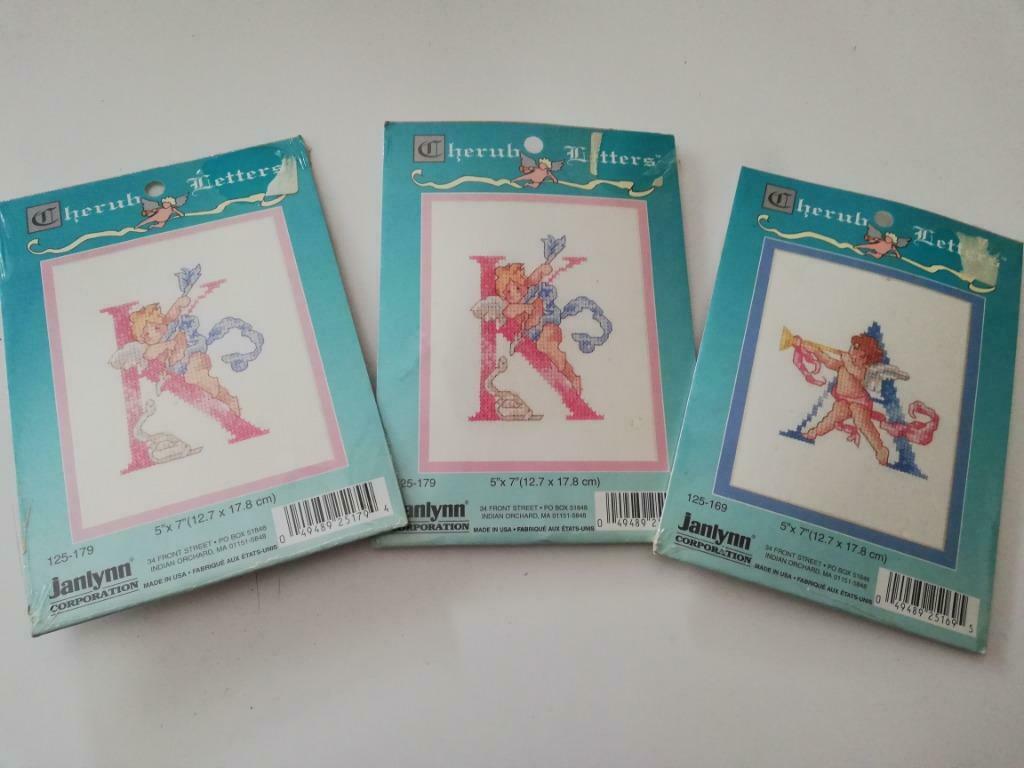 4 borduurletters NIEUW!, Ophalen of Verzenden, Nieuw, Handborduren, Borduurpakket