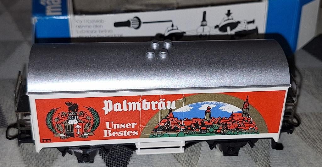 Märklin HO set van 3 Duitse bierwagons, Ophalen of Verzenden, Zo goed als nieuw, Wagon, Märklin