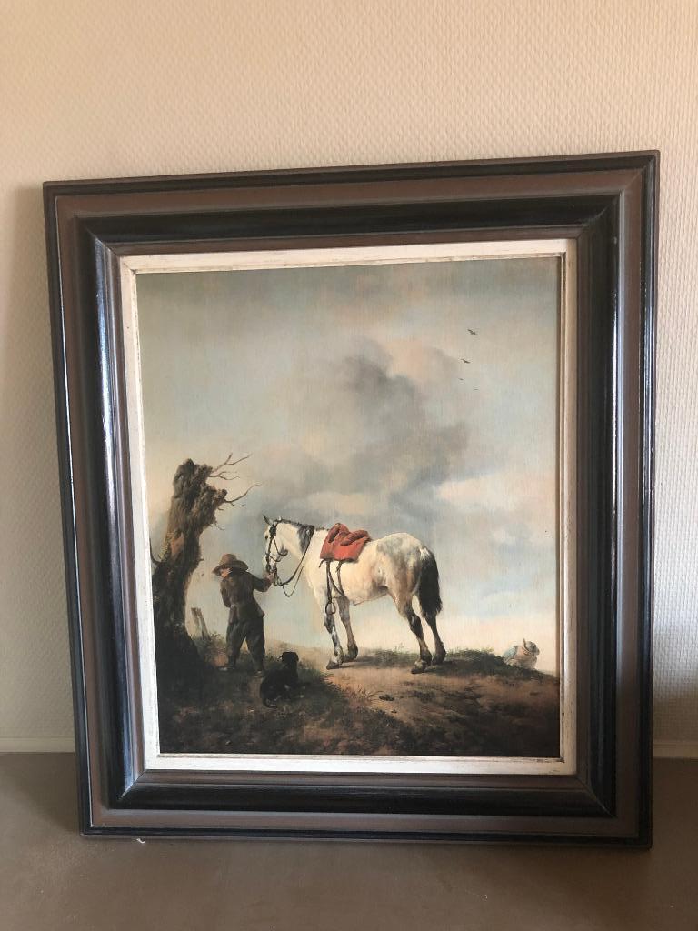 Tableau copie de Ph. Wouwerman, Enlèvement