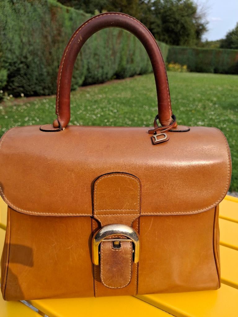 DELVAUX „Brillant” handtas, Ophalen, Gebruikt, Bruin, Handtas
