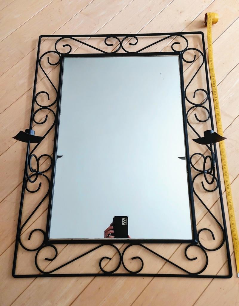Miroir noir, Maison & Meubles, Enlèvement, Comme neuf