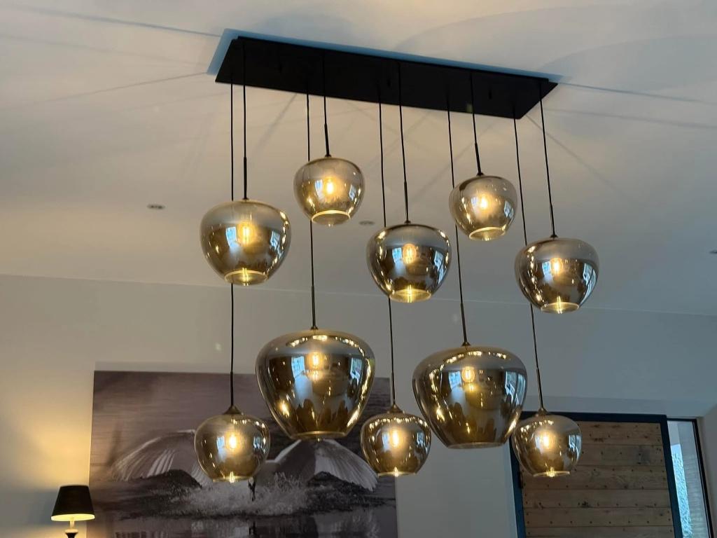 Prachtige hanglamp, Huis en Inrichting, Ophalen, Nieuw, Glas, 50 tot 75 cm