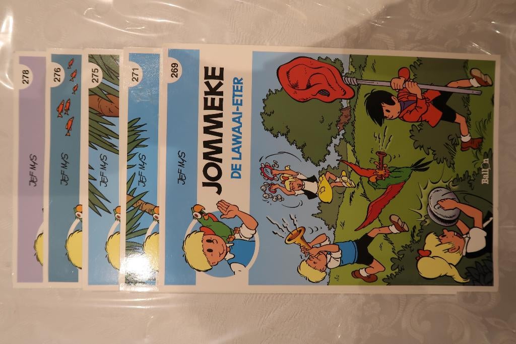 jommekes 5 strips, Meerdere stripboeken, Ophalen of Verzenden, Zo goed als nieuw, Jef Nys