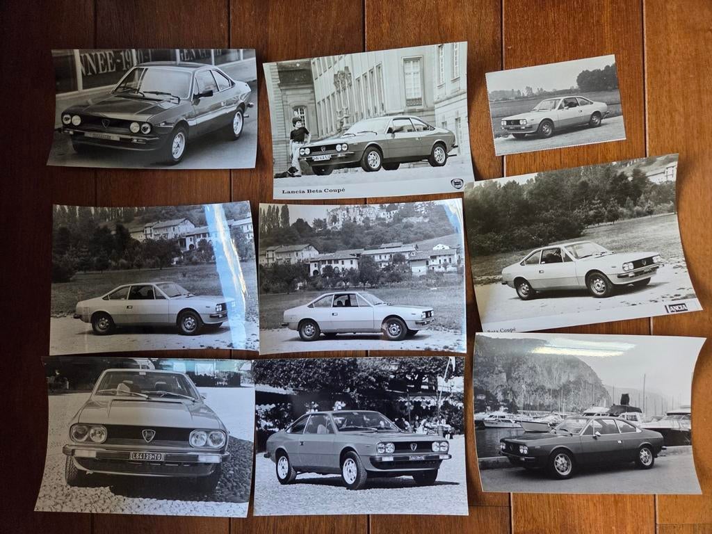 24 x Photo de presse de la Lancia Beta Coupé, Collections, Enlèvement ou Envoi, Comme neuf