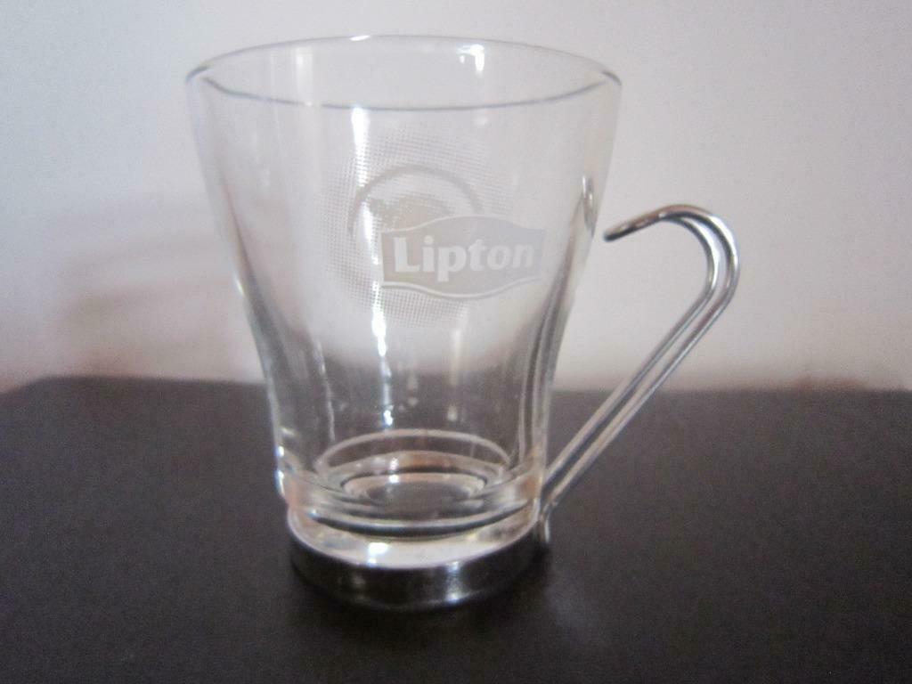 tasse Lipton en verre, Maison & Meubles, Enlèvement ou Envoi, Neuf, Verre, Tasse(s) et/ou soucoupe(s)