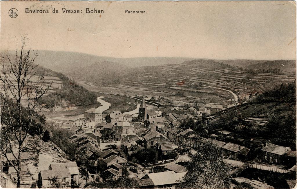 Bohan-sur-Semois Panorama 1913, Verzenden, Voor 1920, Gelopen, Namen