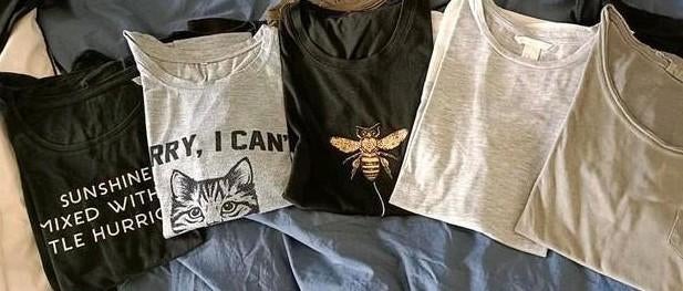 Des tee-shirts. Parcelle, Enlèvement ou Envoi, Comme neuf