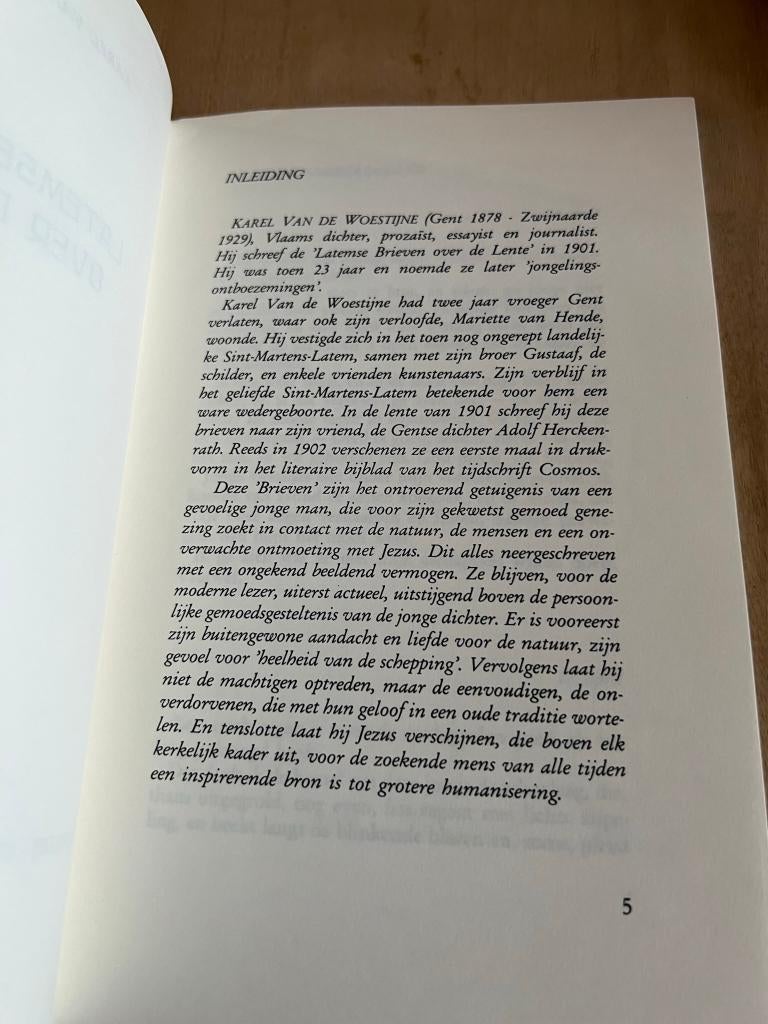 Latems brieven over de Lente - Karel van de Woestijne, Gelezen, België, Karel van de Woestijne, Ophalen of Verzenden