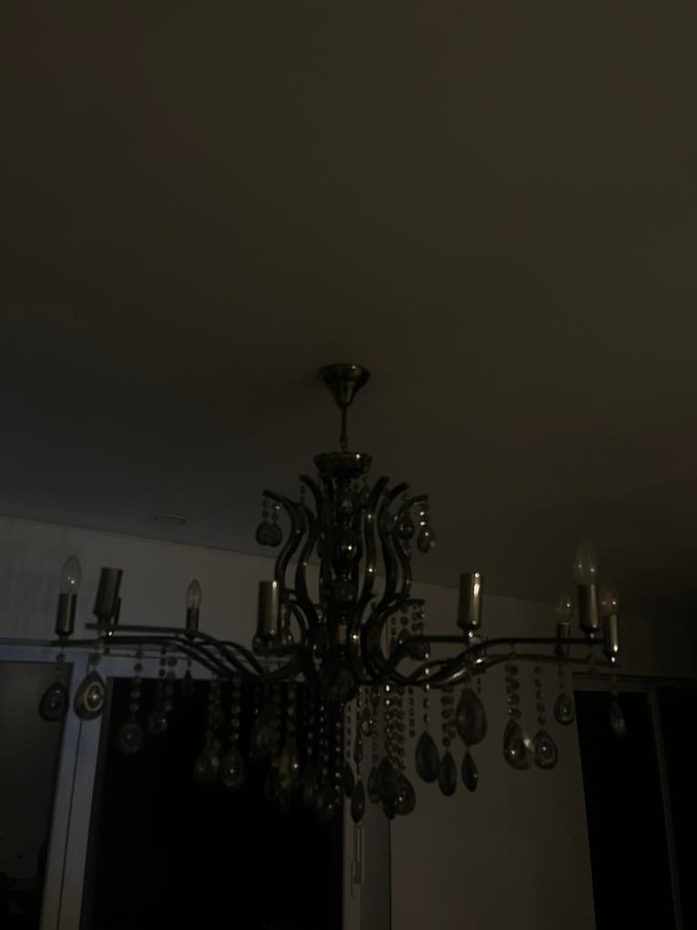 Lamp, Maison & Meubles, Kroonluchters, Comme neuf, Verre, Enlèvement