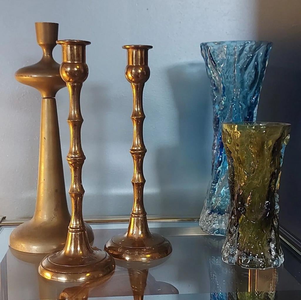 Bougeoirs en laiton, bougeoirs en cuivre, Enlèvement ou Envoi