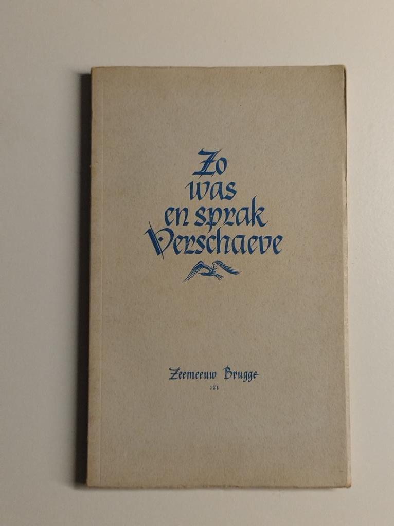 Zo was en sprak Cyriel Verschaeve - Zeemeeuw Brugge, Boeken, Ophalen of Verzenden, Gelezen