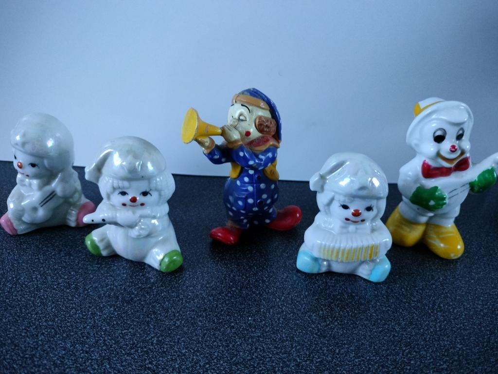 5# muzikale clowns (5 cm groot), Verzamelen, Ophalen of Verzenden