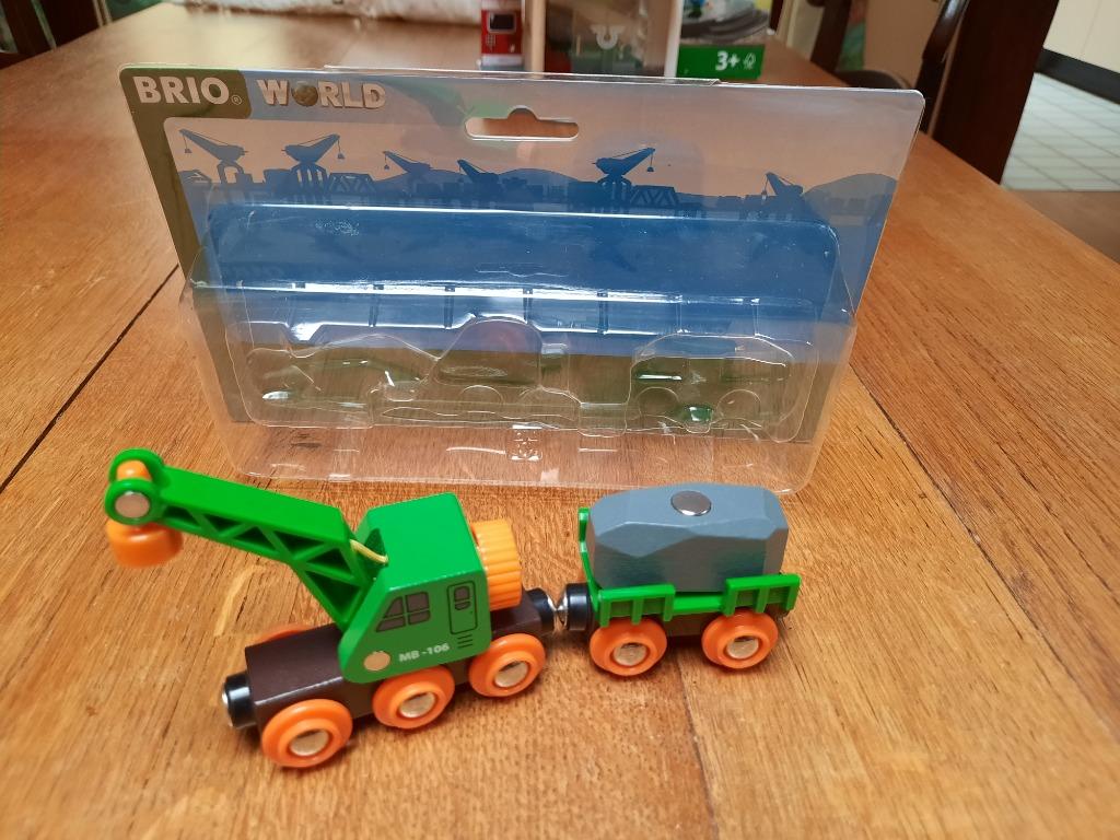 Wagon grue pour circuit de train de marque Brio, Enlèvement, Comme neuf, Wagon, Autres marques