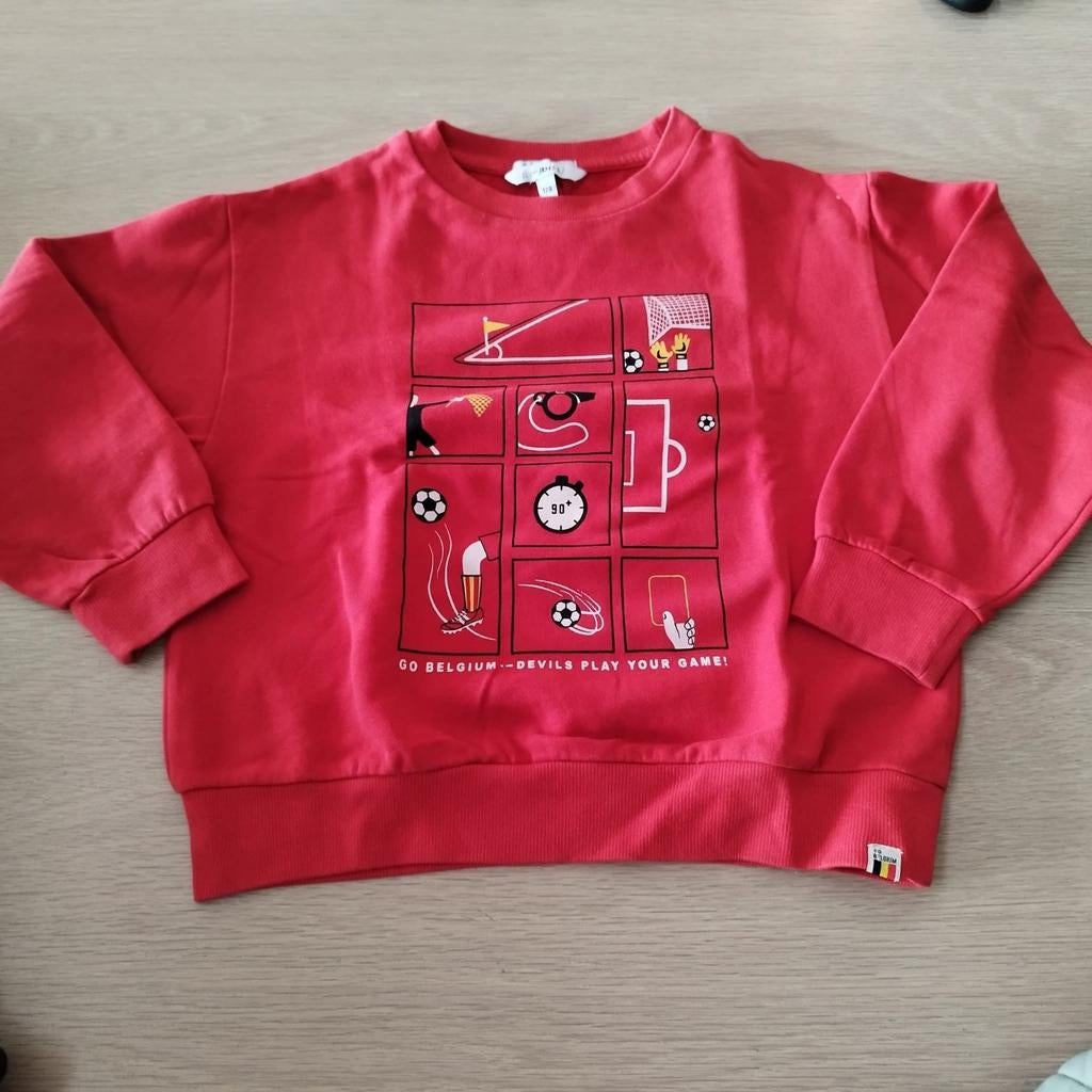 Sweater Rode duivels van JBC maat 128, Kinderen en Baby's, Ophalen of Verzenden, Zo goed als nieuw
