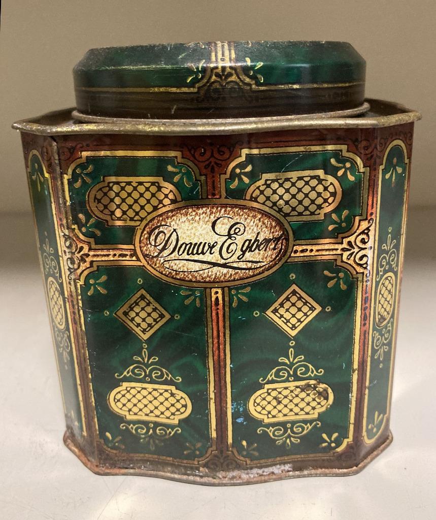 Vintage blikken doos Douwe Egberts Pickwick thee, Verzamelen, Blikken, Ophalen of Verzenden, Gebruikt, Thee, Douwe Egberts