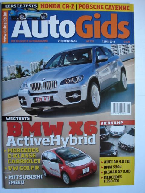 AutoGids 797 Mitsubishi i-MiEV VW Golf R BMW X6 Jaguar XF, Envoi, Utilisé, Général