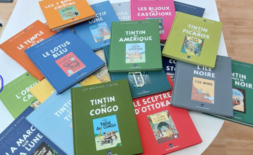 Lot BD Les Archives Tintin, Série complète ou Série, Enlèvement, Comme neuf, Hergé