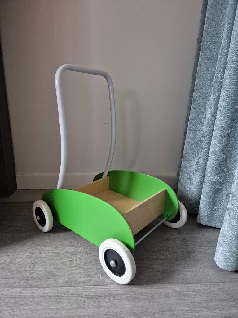 Ikea loopwagen groen, Ophalen, Gebruikt