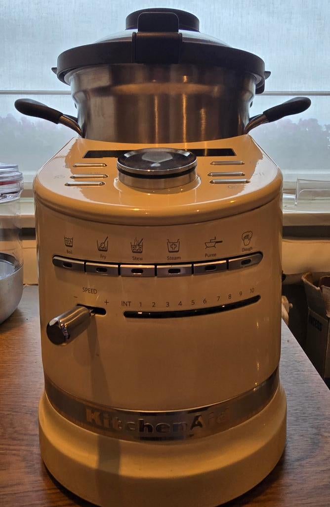 Kitchenaid artisan cook processor, Ophalen, 4 liter of meer, 3 snelheden of meer, Zo goed als nieuw