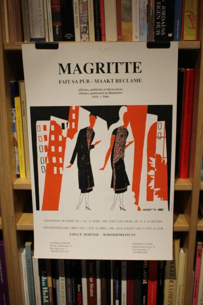 Magritte Fait Sa Pub/Maakt Reclame - affiche 1998, Verzamelen, Ophalen of Verzenden, Reclame