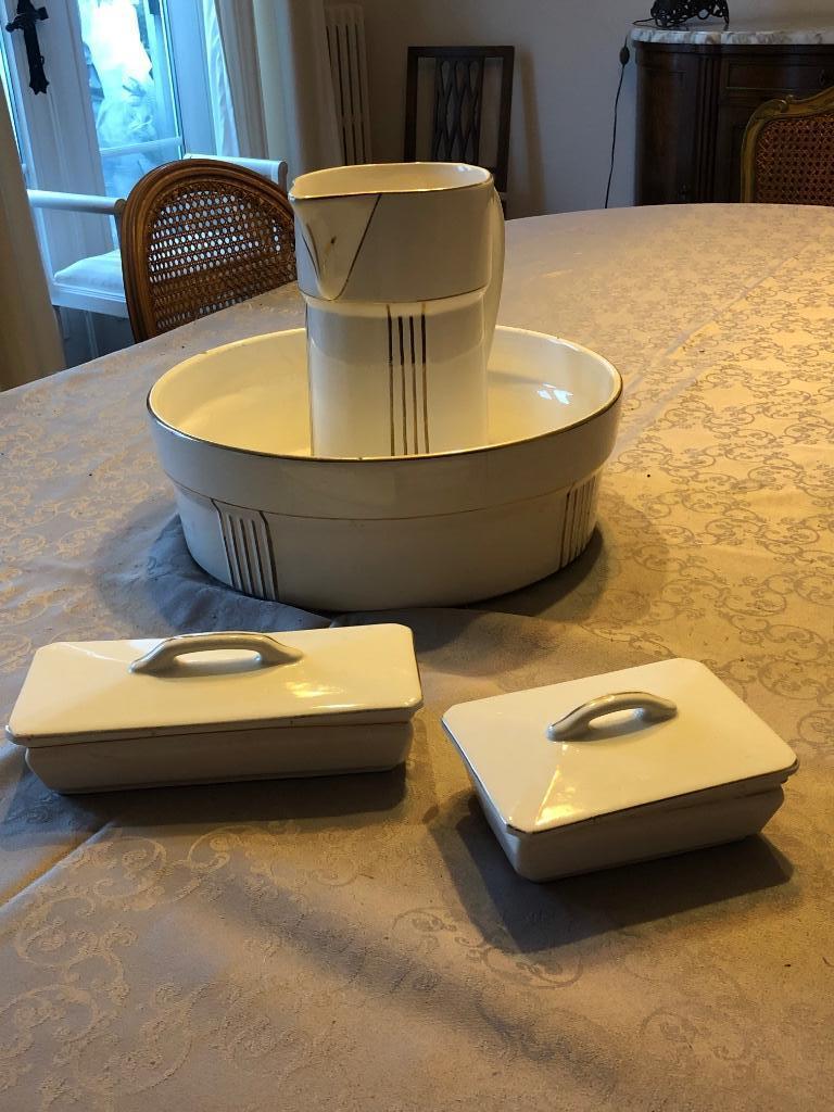 Vintage lampetstel Alma keramiek., Antiek en Kunst, Ophalen of Verzenden