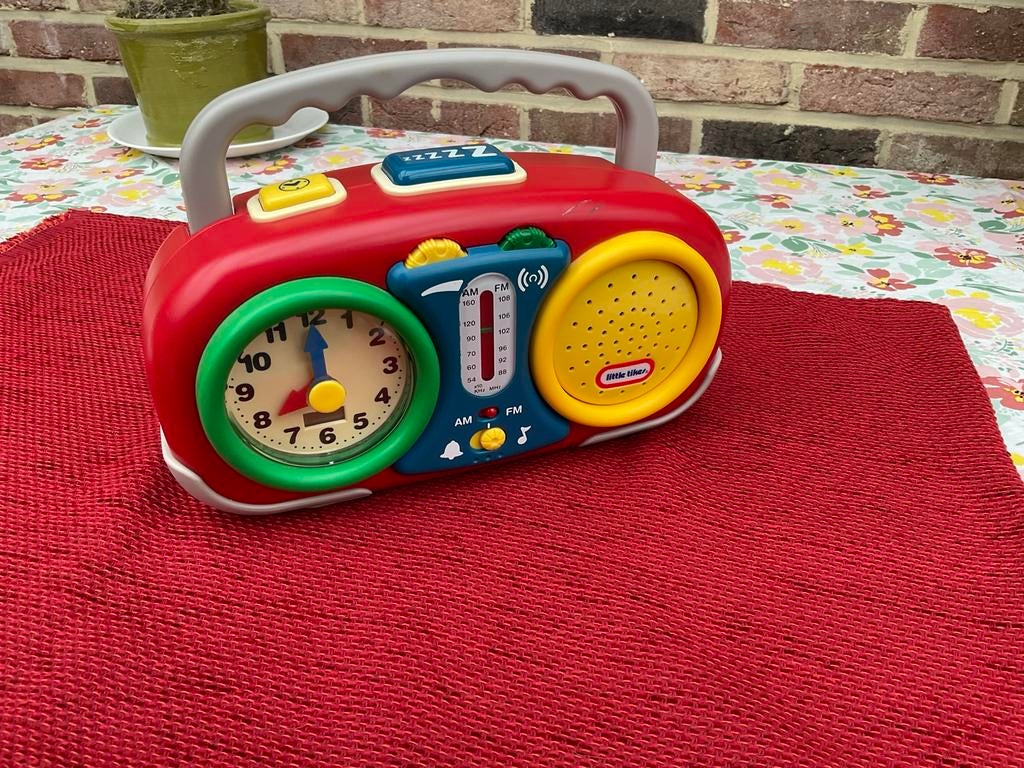 Vintage wekkerradio Little Tikes 1996, Ophalen of Verzenden, Gebruikt