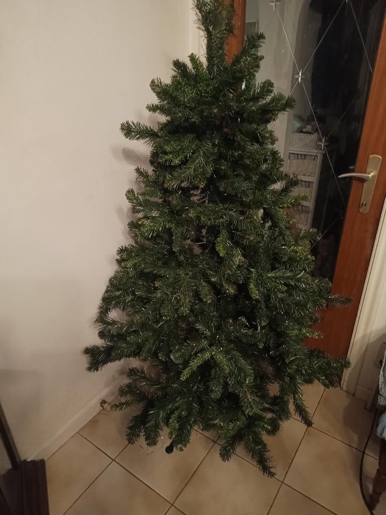 Sapin de Noël sur support d'environ 150 cm « DEN », Enlèvement ou Envoi, Utilisé